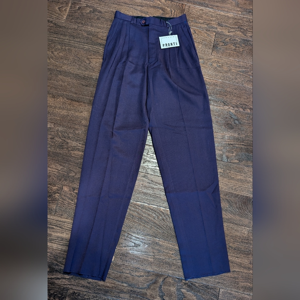 VTG NWT PRONTI by Phita High Waisted Trousers *Unhemmed*